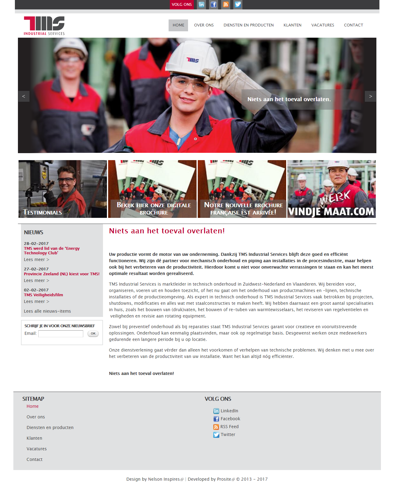 TMS Industrial Services nieuwe website