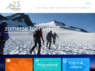 Namasté Mountainguides website screenshot