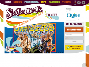Suikerrock website screenshot