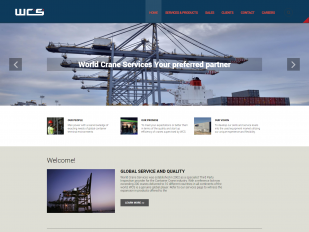 World Crane Services website screenshot